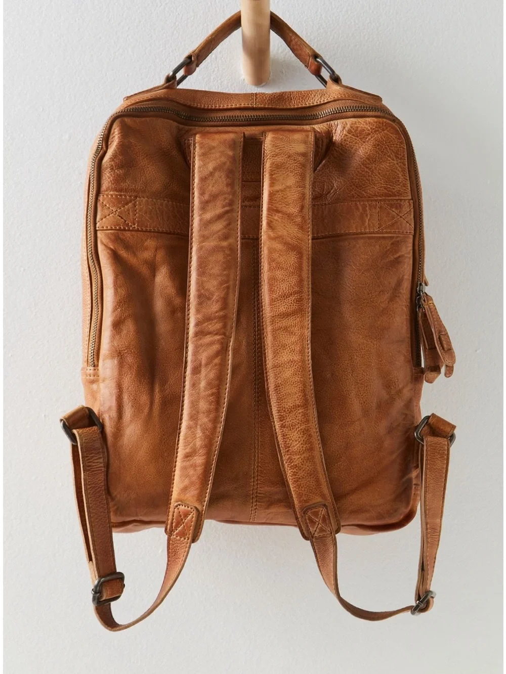 Free People East End Leather Backpack. Sand Color New!!